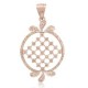 Beautifully Crafted Diamond Pendant Set with Matching Earrings in 18k gold with Certified Diamonds - PD1369P
